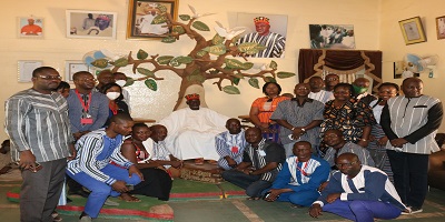 DG CNTS et son équipe aux côtés de sa majesté le Mogho Naba