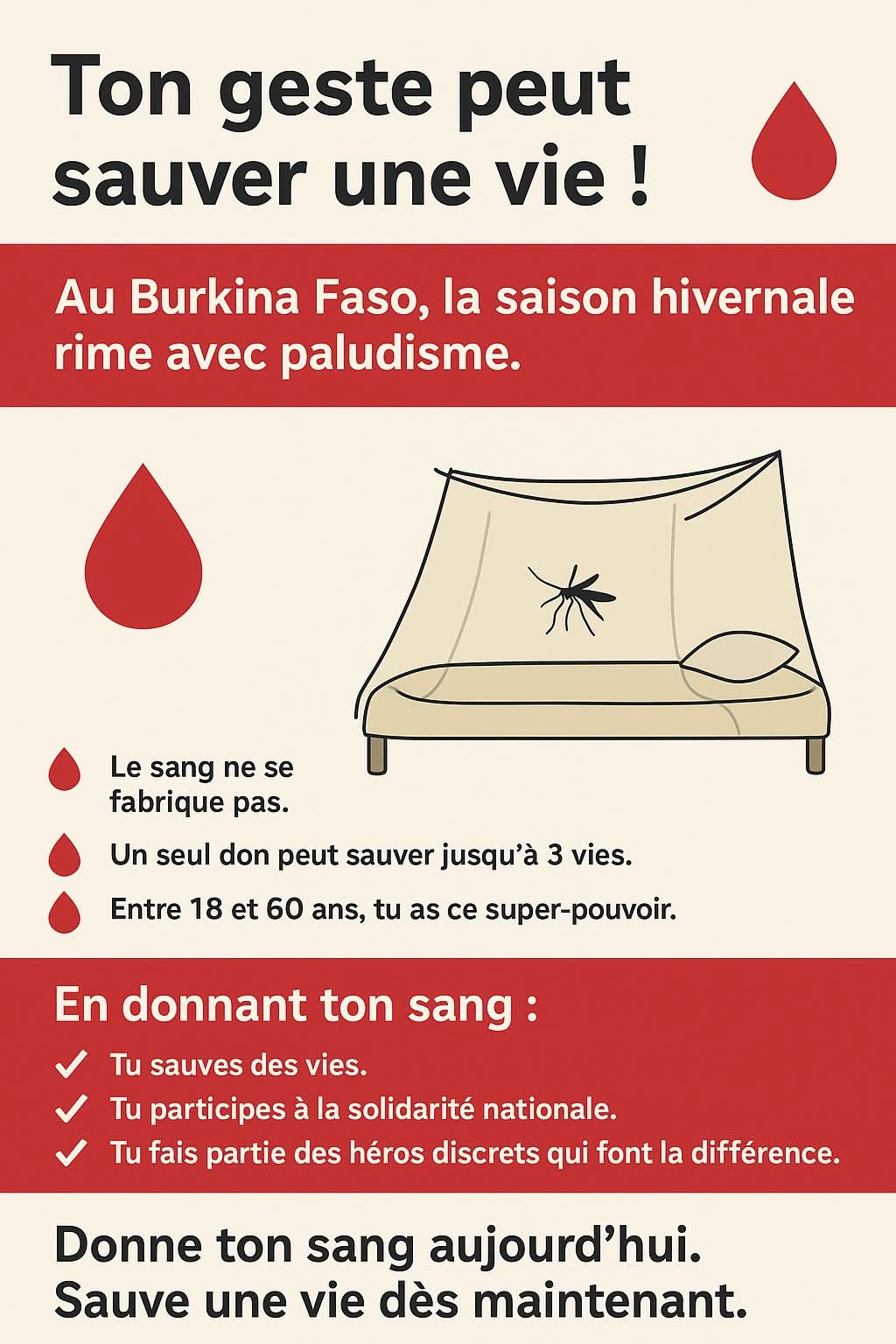 SENSIBILISATION AU DON DE SANG 